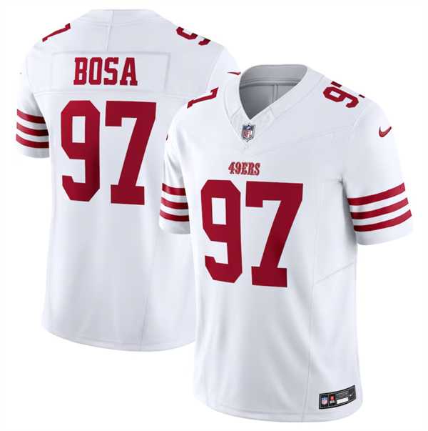 Men & Women & Youth San Francisco 49ers #97 Nick Bosa White 2023 F.U.S.E. Vapor Untouchable Limited Stitched Football Jersey->kansas city chiefs->NFL Jersey